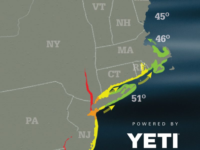 Striper Migration Map May 3, 2019 On The Water