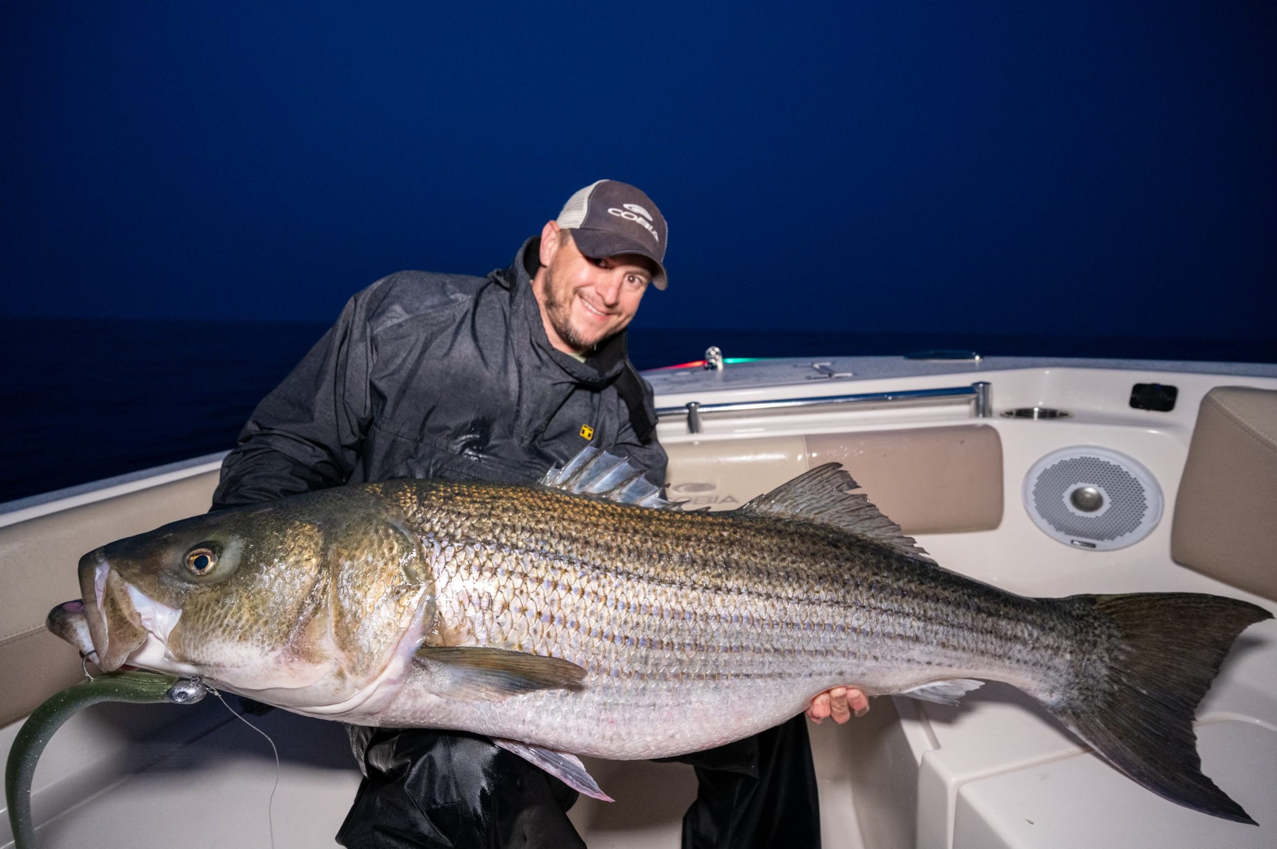 Striper Fishing With JoeBaggs New 12.5-Inch Patriot Fish - On The Water