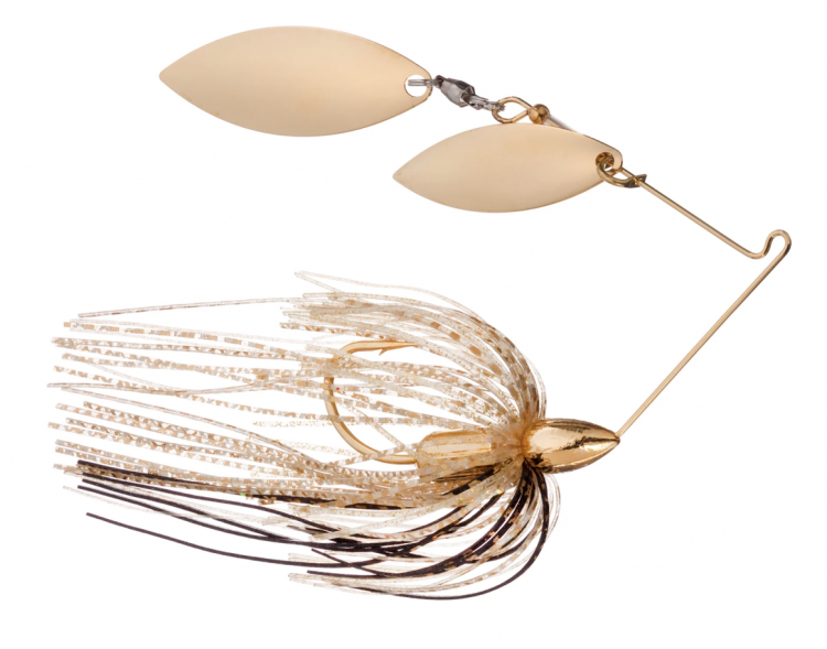 War Eagle Custom Lures - Spinnerbait Double Willow Nickel - Esche Da Pesca Con Gancio Mustad